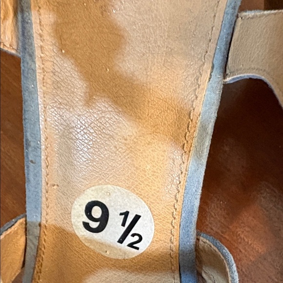 Report Blue Suede Wedge Sandals Size 9.5 - Picture 5 of 12